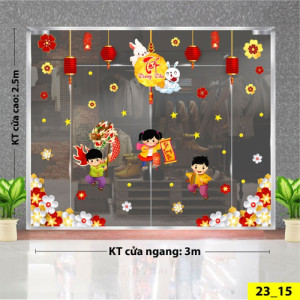 Decal dán tường Tết trung thu -Lồng đèn đỏ trung thu Decal dán tường Tết trung thu -Lồng đèn đỏ trung thu