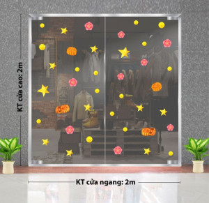 Decal dán tường Tết trung thu -Ngôi sao và bánh trung thu Decal dán tường Tết trung thu -Ngôi sao và bánh trung thu