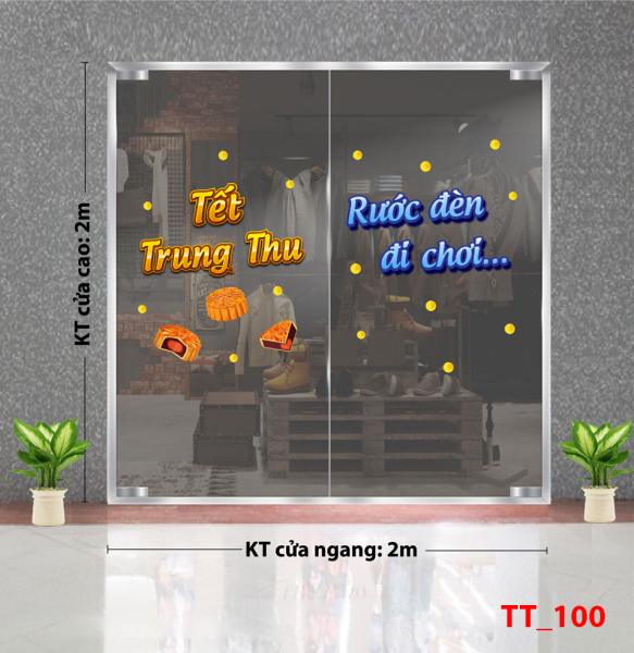 Decal dán tường Tết trung thu 100 Decal dán tường Tết trung thu 100