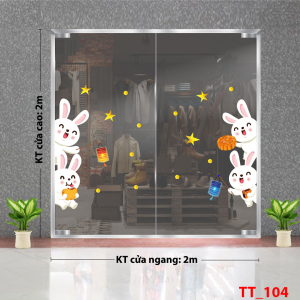 Decal dán tường Tết trung thu 103 - Decal dán tường Tết trung thu 103 -