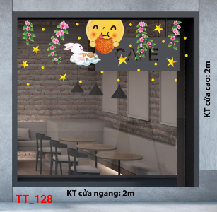 Decal dán tường Tết trung thu 128 Decal dán tường Tết trung thu 128