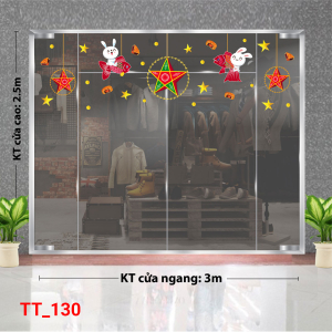 Decal dán tường Tết trung thu 130 Decal dán tường Tết trung thu 130