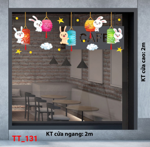Decal dán tường Tết trung thu 131 Decal dán tường Tết trung thu 131