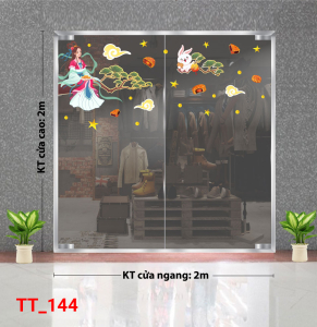 Decal dán tường Tết trung thu 144 Decal dán tường Tết trung thu 144