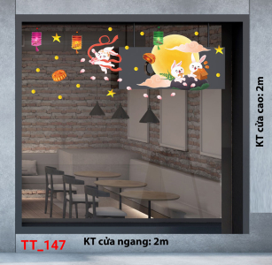 Decal dán tường Tết trung thu 147 Decal dán tường Tết trung thu 147