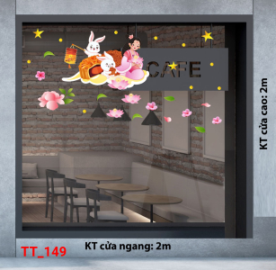 Decal dán tường Tết trung thu 149 Decal dán tường Tết trung thu 149