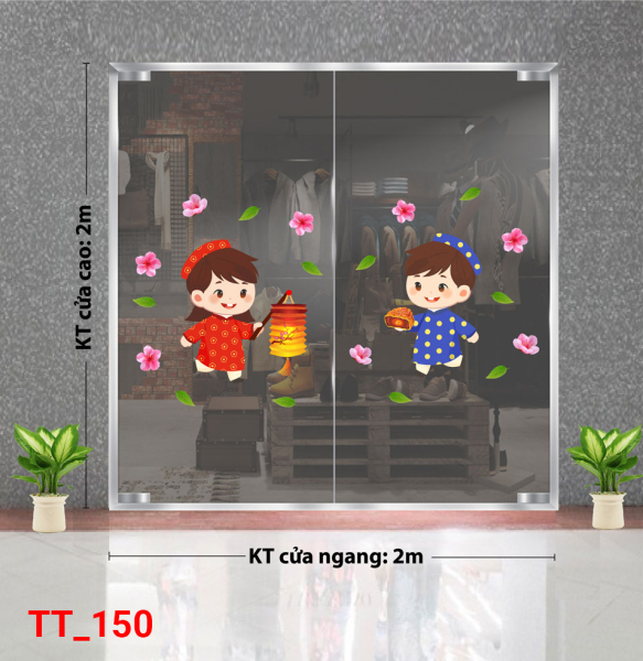 Decal dán tường Tết trung thu 150 Decal dán tường Tết trung thu 150