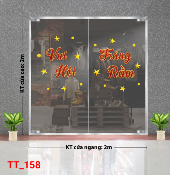Decal dán tường Tết trung thu 158
