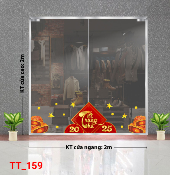 Decal dán tường Tết trung thu 159 Decal dán tường Tết trung thu 159
