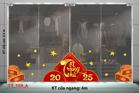 Decal dán tường Tết trung thu 159A Decal dán tường Tết trung thu 159A