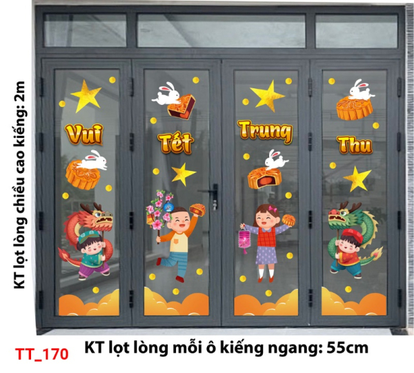 Decal dán tường Tết trung thu 170