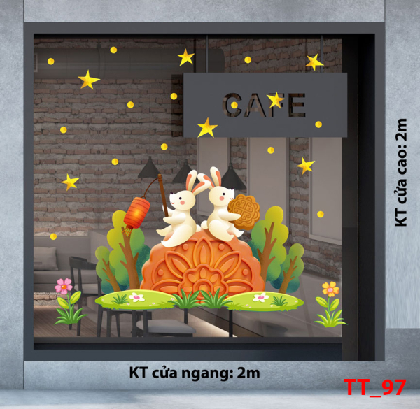 Decal dán tường Tết trung thu 97 - Decal dán tường Tết trung thu 97 -