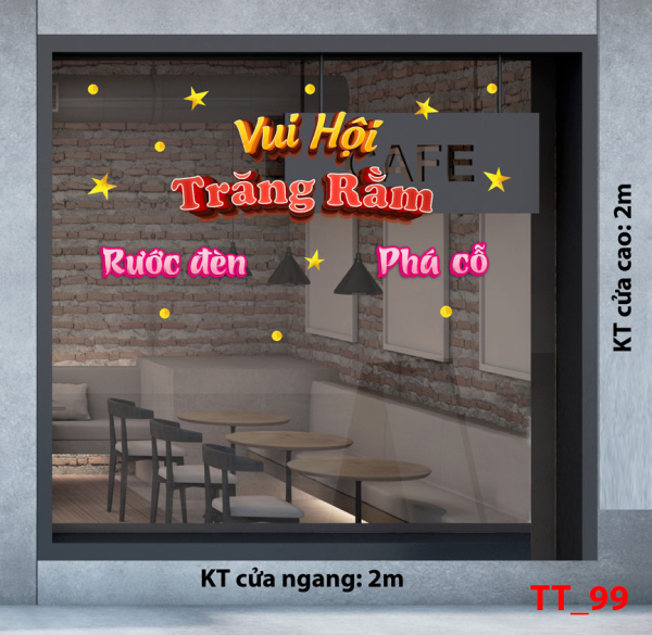 Decal dán tường Tết trung thu 99 - Vui hội trăng rằm Decal dán tường Tết trung thu 99 - Vui hội trăng rằm