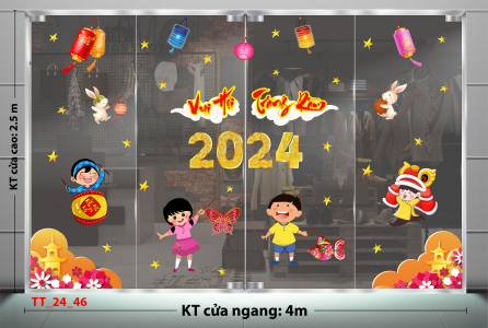 Decal dán tường Tết trung thu combo 46 Decal dán tường Tết trung thu combo 46