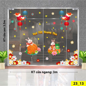 Decal dán tường Tết trung thu Decal dán tường Tết trung thu