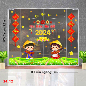 Decal dán tường Tết Xuân - Mùa xuân bên em Decal dán tường Tết Xuân - Mùa xuân bên em