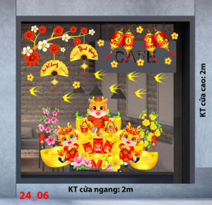 Decal dán tường Tết xuân - Ba con rồng may mắn Decal dán tường Tết xuân - Ba con rồng may mắn