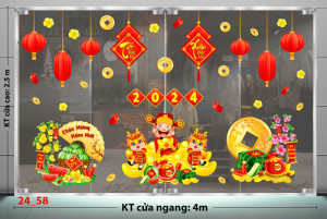 Decal dán tường Tết xuân - Bánh chưng ngày tết 4m Decal dán tường Tết xuân - Bánh chưng ngày tết 4m