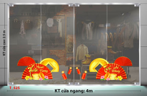 Decal dán tường Tết xuân - Đồng tiền may mắn 3 Decal dán tường Tết xuân - Đồng tiền may mắn 3