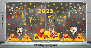 Decal dán tường Tết xuân - chim én mua xuân về 2 Decal dán tường Tết xuân - chim én mua xuân về 2