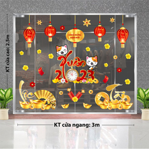 Decal dán tường Tết xuân - Chữ Tài Lộc Decal dán tường Tết xuân - Chữ Tài Lộc
