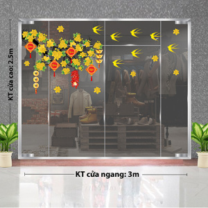 Decal dán tường Tết xuân - Hoa mai vàng mùa xuân 1 Decal dán tường Tết xuân - Hoa mai vàng mùa xuân 1