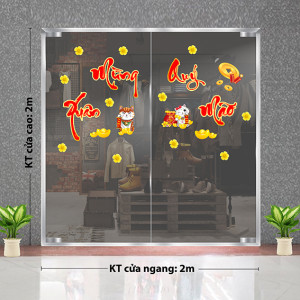 Decal dán tường Tết xuân - Mừng xuân Decal dán tường Tết xuân - Mừng xuân