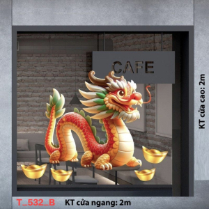 Decal dán tường Tết xuân - Tết 532B Decal dán tường Tết xuân - Tết 532B