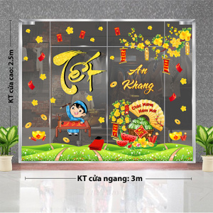 Decal dán tường Tết xuân - Tết An Khang 