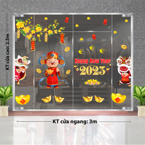 Decal dán tường Tết xuân - Thần tài đem hanh phúc may mắn tới Decal dán tường Tết xuân - Thần tài đem hanh phúc may mắn tới