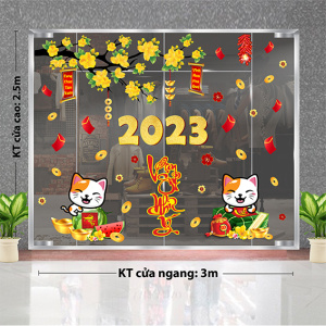 Decal dán tường Tết xuân - Vạn sự như ý Decal dán tường Tết xuân - Vạn sự như ý
