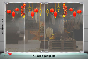 Decal dán tường Tết xuân - Pháo đỏ Decal dán tường Tết xuân - Pháo đỏ