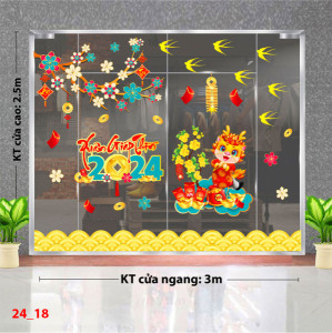 Decal dán tường Tết Xuân - Chú rồng mùa xuân Decal dán tường Tết Xuân - Chú rồng mùa xuân