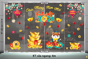 Decal dán tường Tết xuân - Xuân an khang thinh vượng Decal dán tường Tết xuân - Xuân an khang thinh vượng