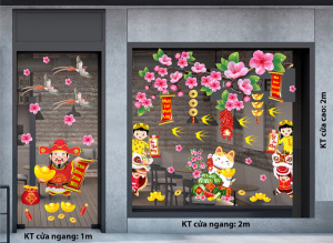 Decal dán tường Tết xuân- Chào xuân mới Decal dán tường Tết xuân- Chào xuân mới
