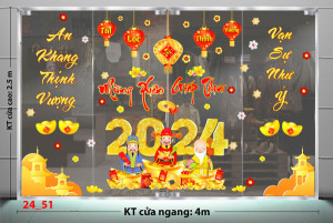 Decal dán tường Tết xuân- Lồng đèn mùa xuân 4m Decal dán tường Tết xuân- Lồng đèn mùa xuân 4m