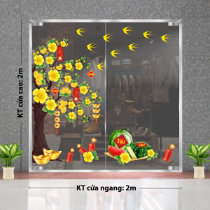 Decal dán tường Tết xuân- Hoa mai vàng mùa xuân 5 Decal dán tường Tết xuân- Hoa mai vàng mùa xuân 5