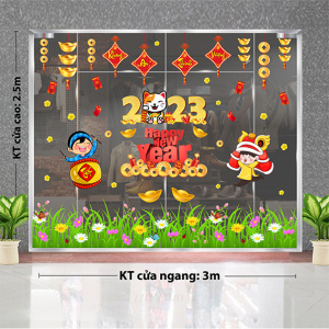Decal dán tường Tết xuân -Hoa xuân khoe sắc Decal dán tường Tết xuân -Hoa xuân khoe sắc