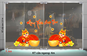 Decal dán tường Tết xuân- Bé rồng vui vẽ Decal dán tường Tết xuân- Bé rồng vui vẽ