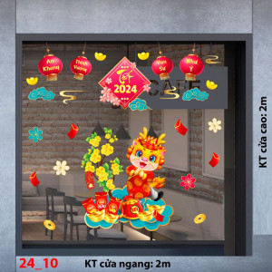 Decal dán tường Tết xuân -Mùa xuân mới năm 2024 Decal dán tường Tết xuân -Mùa xuân mới năm 2024