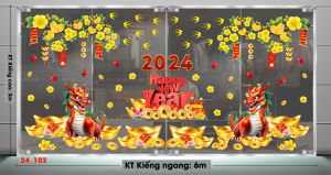 Decal dán tường Tết xuân- Tết 102 cành mai ngày tết Decal dán tường Tết xuân- Tết 102 cành mai ngày tết
