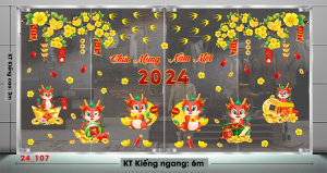 Decal dán tường Tết xuân -Tết 107 Decal dán tường Tết xuân -Tết 107