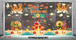 Decal dán tường Tết xuân -Tết 109 Thần tài đến Decal dán tường Tết xuân -Tết 109 Thần tài đến