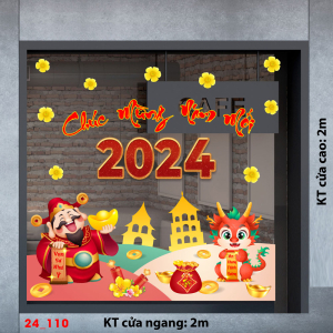 Decal dán tường Tết xuân -Tết 110 Decal dán tường Tết xuân -Tết 110