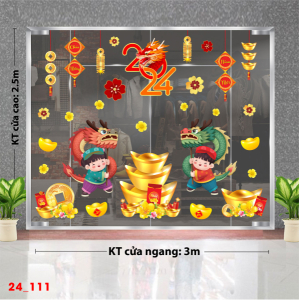 Decal dán tường Tết xuân  -Tết 111 Decal dán tường Tết xuân  -Tết 111