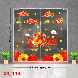 Decal dán tường Tết xuân -Tết 114 Decal dán tường Tết xuân -Tết 114