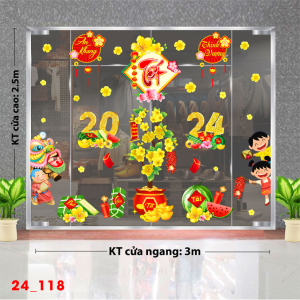 Decal dán tường Tết xuân -Tết 118 Decal dán tường Tết xuân -Tết 118