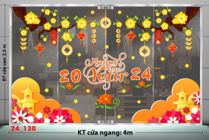 Decal dán tường Tết xuân -Tết 130 Decal dán tường Tết xuân -Tết 130