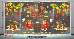 Decal dán tường Tết xuân -Tết 137 Decal dán tường Tết xuân -Tết 137