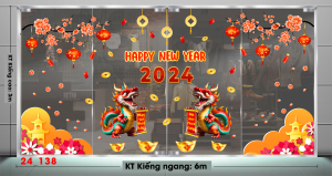 Decal dán tường Tết xuân- Tết 138 Decal dán tường Tết xuân- Tết 138